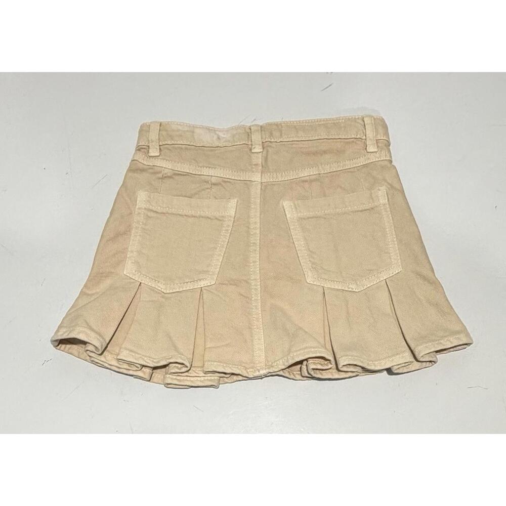 Kids Girls Zara Cotton Skirt Size 6 Beige - Picture 2 of 8